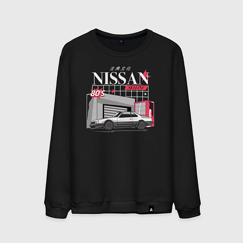 Мужской свитшот Nissan Skyline sport / Черный – фото 1