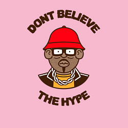 Свитшот хлопковый мужской Dont believe the hype, цвет: светло-розовый — фото 2
