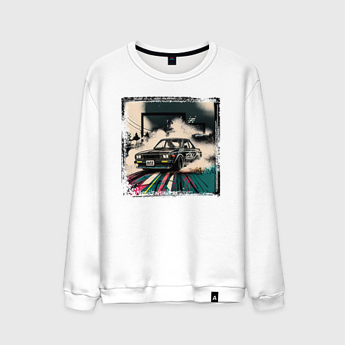 Мужской свитшот JDM дрифт / Белый – фото 1