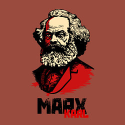 Свитшот хлопковый мужской Karl Marx - 3 цвета, цвет: кирпичный — фото 2