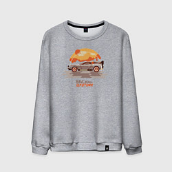 Свитшот хлопковый мужской Back to the future, цвет: меланж