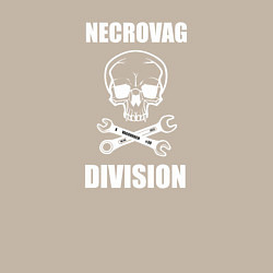 Свитшот хлопковый мужской Necrovag white division, цвет: миндальный — фото 2