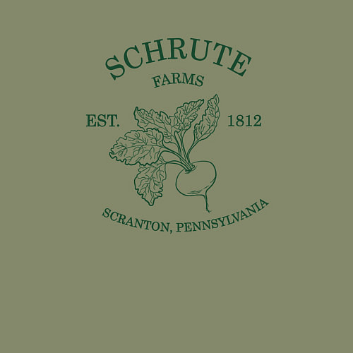 Мужской свитшот Ферма Шрутов / Авокадо – фото 3