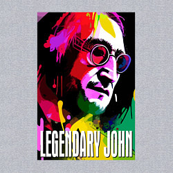 Свитшот хлопковый мужской Legendary John - The Beatles, цвет: меланж — фото 2