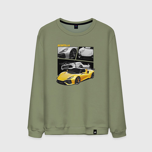 Мужской свитшот Scintilla yellow / Авокадо – фото 1