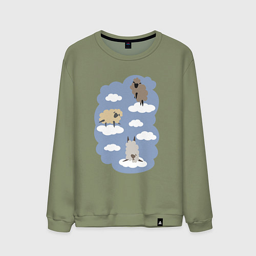 Мужской свитшот БаранОблачность / Авокадо – фото 1