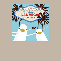 Свитшот хлопковый мужской Чайки на курорте, цвет: миндальный — фото 2