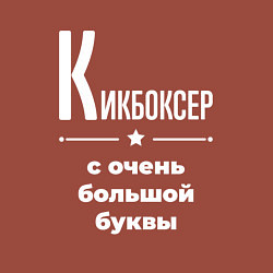 Свитшот хлопковый мужской Кикбоксер с очень большой буквы, цвет: кирпичный — фото 2