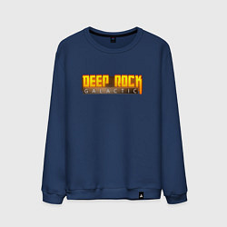 Свитшот хлопковый мужской Deep Rock Galactic logo, цвет: тёмно-синий