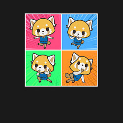 Свитшот хлопковый мужской Aggretsuko Dance, цвет: черный — фото 2