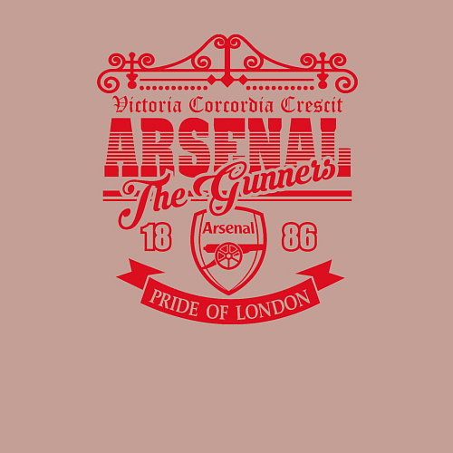 Мужской свитшот Arsenal 1886 / Пыльно-розовый – фото 3