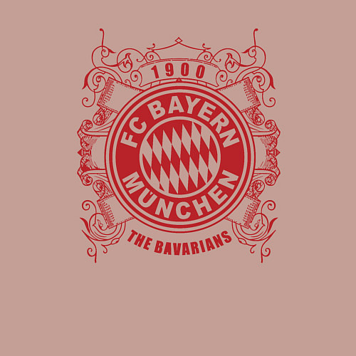 Мужской свитшот FC Bayern / Пыльно-розовый – фото 3