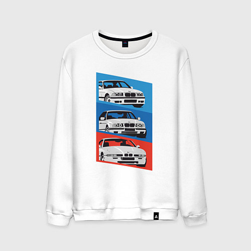 Мужской свитшот BMW cars / Белый – фото 1