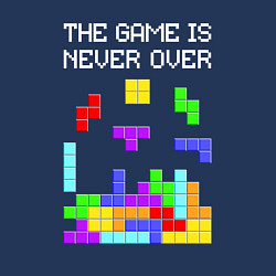 Свитшот хлопковый мужской Tetris - the game is never over, цвет: тёмно-синий — фото 2