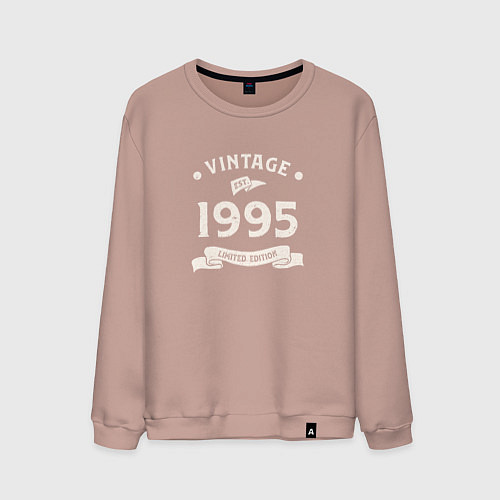 Мужской свитшот Винтаж 1995, ограниченный выпуск / Пыльно-розовый – фото 1