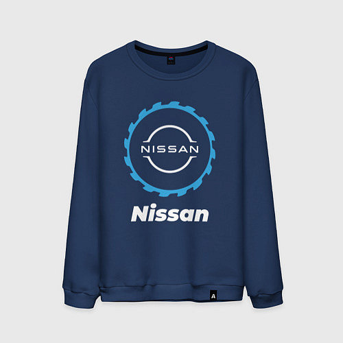 Мужской свитшот Nissan в стиле Top Gear / Тёмно-синий – фото 1