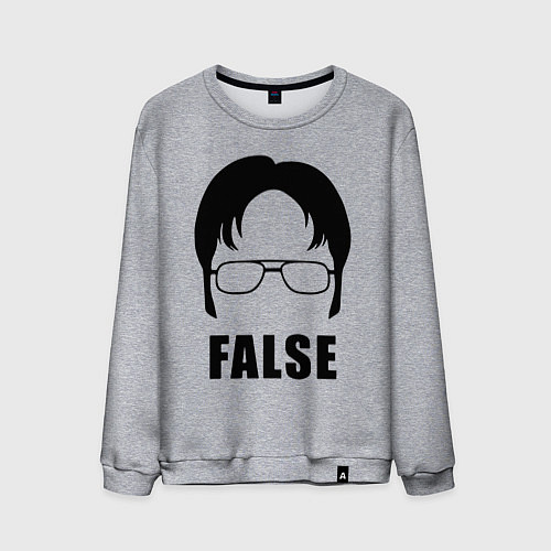 Мужской свитшот Дуайт Шрут / Меланж – фото 1