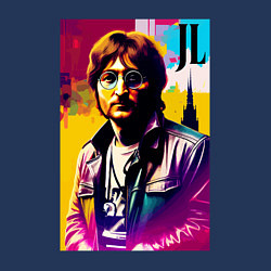Свитшот хлопковый мужской John Lennon - world legend, цвет: тёмно-синий — фото 2