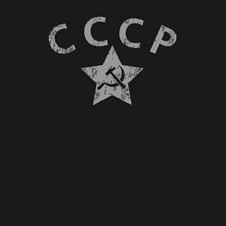 Свитшот хлопковый мужской СССР grey, цвет: черный — фото 2