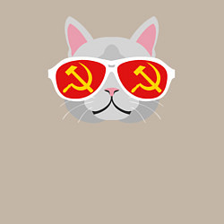 Свитшот хлопковый мужской Котик СССР, цвет: миндальный — фото 2