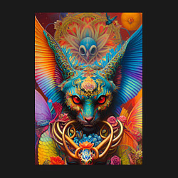 Свитшот хлопковый мужской The demonic cats gaze, цвет: черный — фото 2