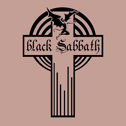 Свитшот хлопковый мужской Black Sabbath Cross, цвет: пыльно-розовый — фото 2