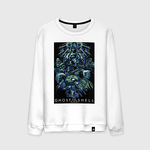 Мужской свитшот Призрак в доспехах - проект 2501 / Белый – фото 1