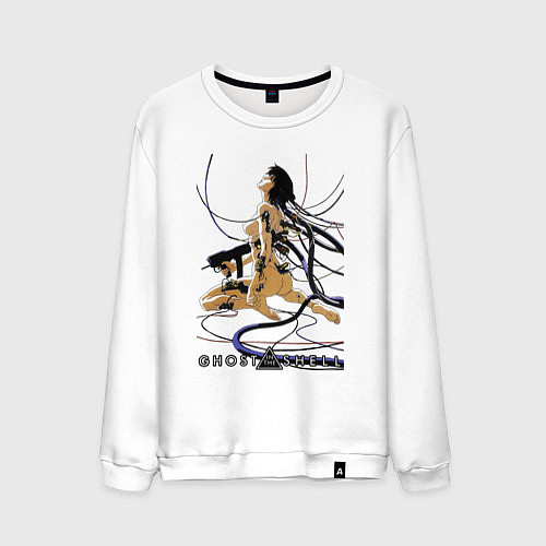 Мужской свитшот Майор Мотоко Кусанаги / Белый – фото 1