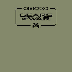 Свитшот хлопковый мужской Gears of War gaming champion: рамка с лого и джойс, цвет: авокадо — фото 2