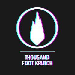 Свитшот хлопковый мужской Thousand Foot Krutch glitch rock, цвет: черный — фото 2