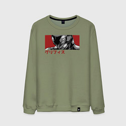 Свитшот хлопковый мужской Гриффит Фемто, цвет: авокадо