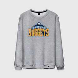 Свитшот хлопковый мужской Denver Nuggets, цвет: меланж