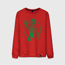 Свитшот хлопковый мужской Celtics man, цвет: красный