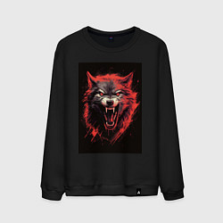 Мужской свитшот Red wolf