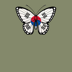 Свитшот хлопковый мужской Бабочка Южная Корея, цвет: авокадо — фото 2