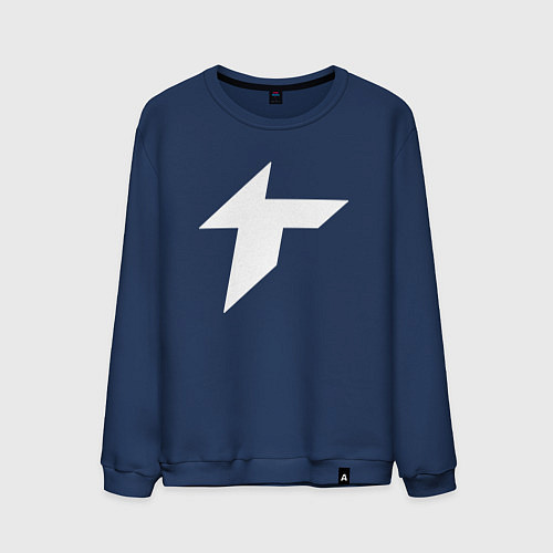 Мужской свитшот Thunder awaken logo / Тёмно-синий – фото 1