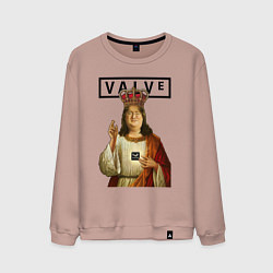 Свитшот хлопковый мужской Holly Gabe, цвет: пыльно-розовый