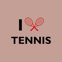 Свитшот хлопковый мужской I Love Tennis, цвет: пыльно-розовый — фото 2