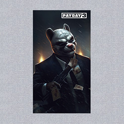 Свитшот хлопковый мужской Pay day 3 wolf, цвет: меланж — фото 2