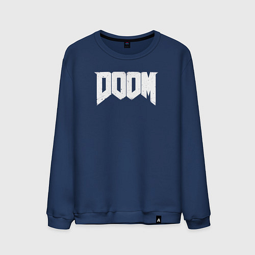 Мужской свитшот Doom nightmare mode / Тёмно-синий – фото 1