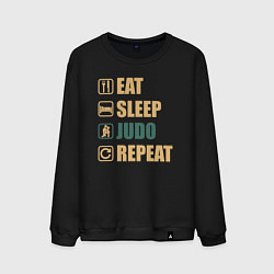 Мужской свитшот Eat sleep judo