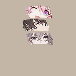 Свитшот хлопковый мужской Любимые персонажи Honkai, цвет: миндальный — фото 2