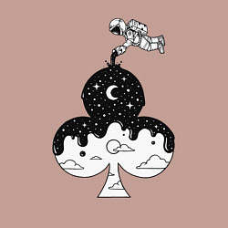 Свитшот хлопковый мужской Space clubs, цвет: пыльно-розовый — фото 2