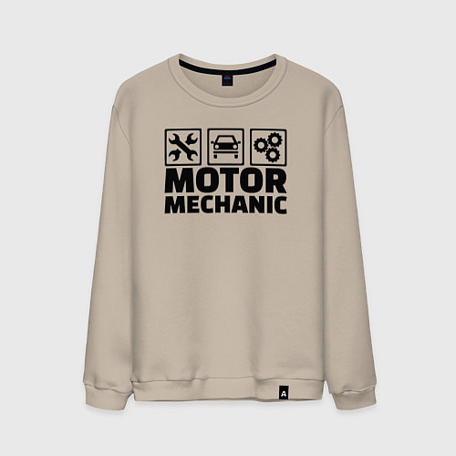 Мужской свитшот Mechanic / Миндальный – фото 1