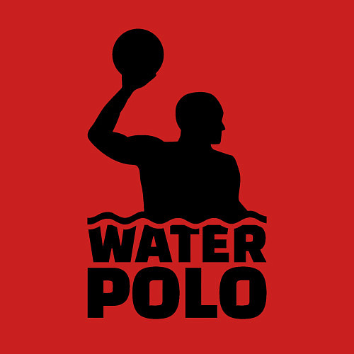 Мужской свитшот Водное поло / Красный – фото 3