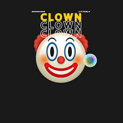 Свитшот хлопковый мужской Litterly Clown, цвет: черный — фото 2