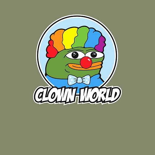 Мужской свитшот Clown world / Авокадо – фото 3