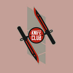 Свитшот хлопковый мужской CS knife club, цвет: пыльно-розовый — фото 2