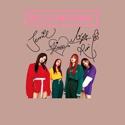 Свитшот хлопковый мужской Blackpink Lisa Jisoo Jennie Rose, цвет: пыльно-розовый — фото 2