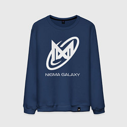 Свитшот хлопковый мужской Nigma Galaxy logo, цвет: тёмно-синий